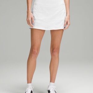 LULULEMON WHITE PACE RIVAL SKIRT